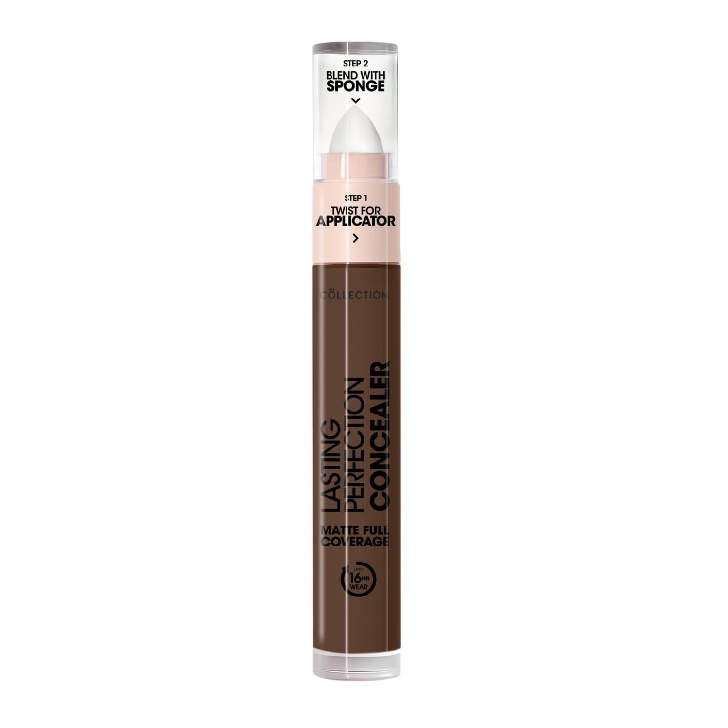 Collection Cosmetics Lasting Perfection Concealer, 16-Hour Wear, Long-Lasting Concealer, Café, 3.5ml