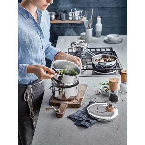 WMF-Mini-vaporizador-con-tapa-metalica-pequeno-16-cm-15-l-acero-inoxidable-pulido-Cromargan-induccion-apilable-ideal-para-raciones-pequenas-o-hogares-individuales