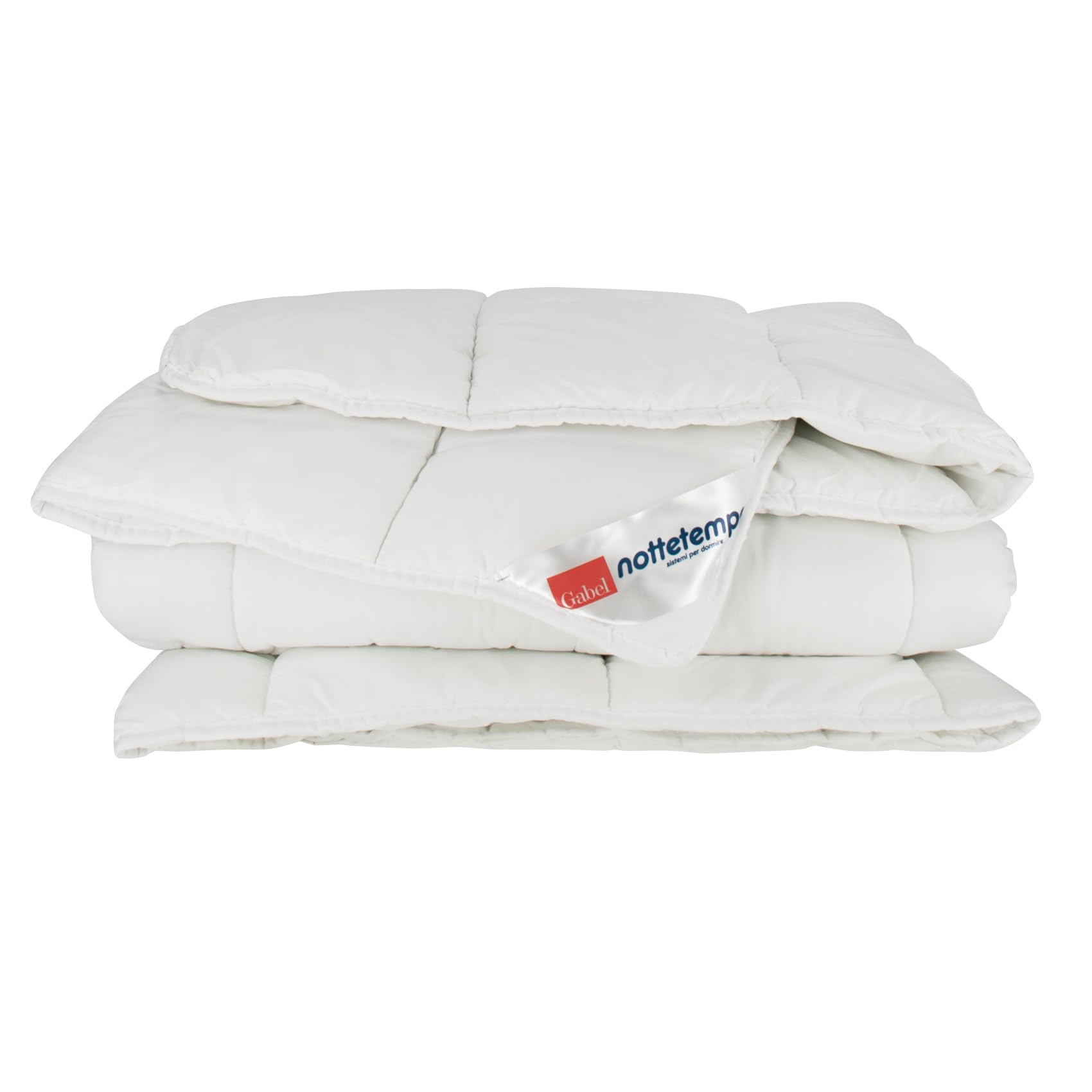 Gabel Nottetempo Piumino Microfibra Caldissimo, Poliestere, Bianco, Singolo, 205x155x2 cm