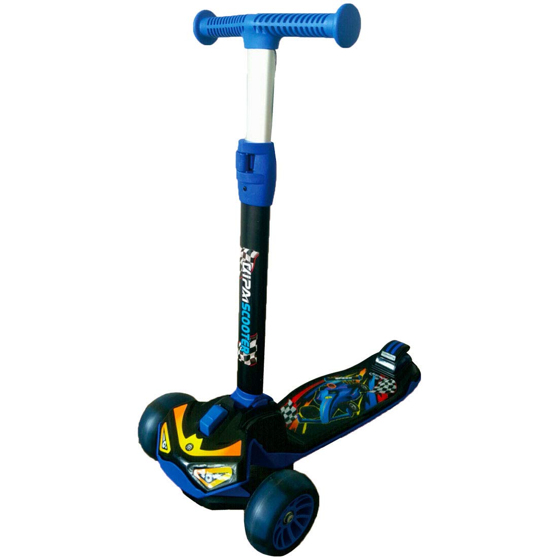 Smart Saver Scooter for Kids 3 Wheel T-bar Adjustable Height Handle Kick Scooters with Max Glider Deluxe PU Flashing Wheels Wide Deck for Children from 5 to 14 Year-Old - Blue (B083FY6VF9) Amazon Price History, Amazon Price Tracker