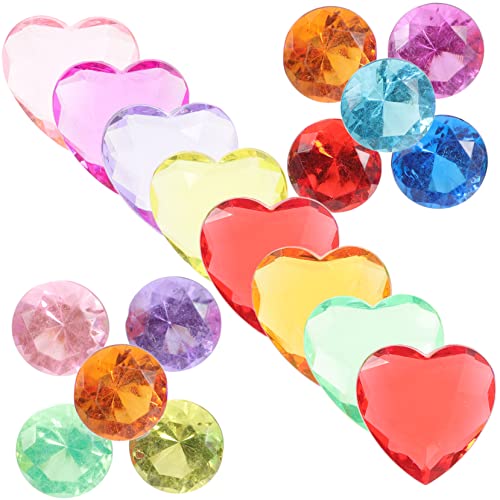 Abaodam 200 Unidades pedras preciosas para crianças diamantes acrílicos para artesanato joias adesiv