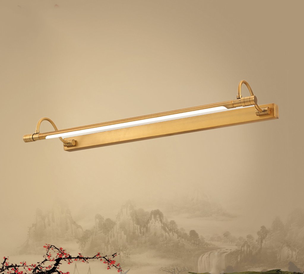 Applique miroir salle de bain en cuivre étanche et anti-buée