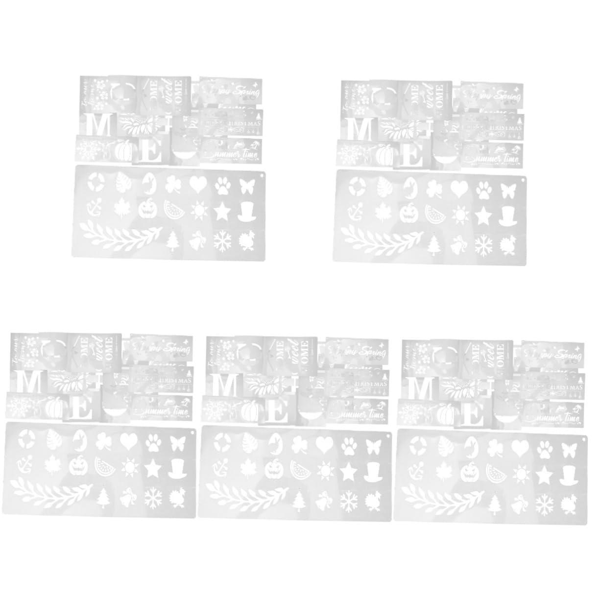 5 Juegos Plantillas De Pintura Plantilla De Plantilla Plantillas De Bienvenida Acrilicos Para Pintar Maquetas Madera Delicadas Plantillas De Bienvenida 26 Hojas * 5