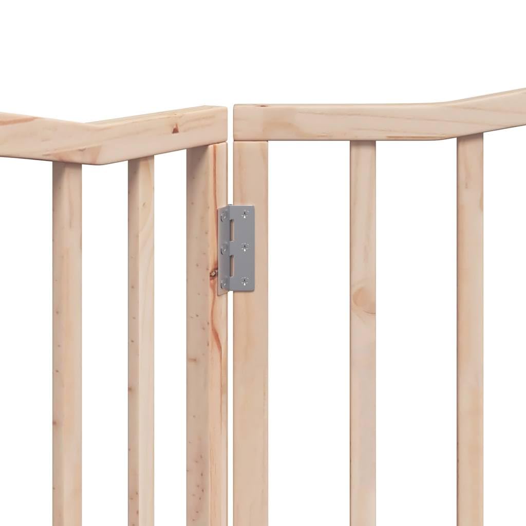 Brokky Cancello per Cani Pieghevole 2 Pannelli 160 cm Legno di Pioppo-Cancelletto per Bambini, Barriera per Cani e Neonati, Recinzione Scale, Cancellino