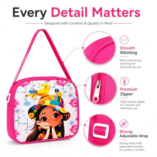 Image of Asera Birthday Return Gifts Sling Bag /Picnic Bag Cartoon Theme Bags for Kids