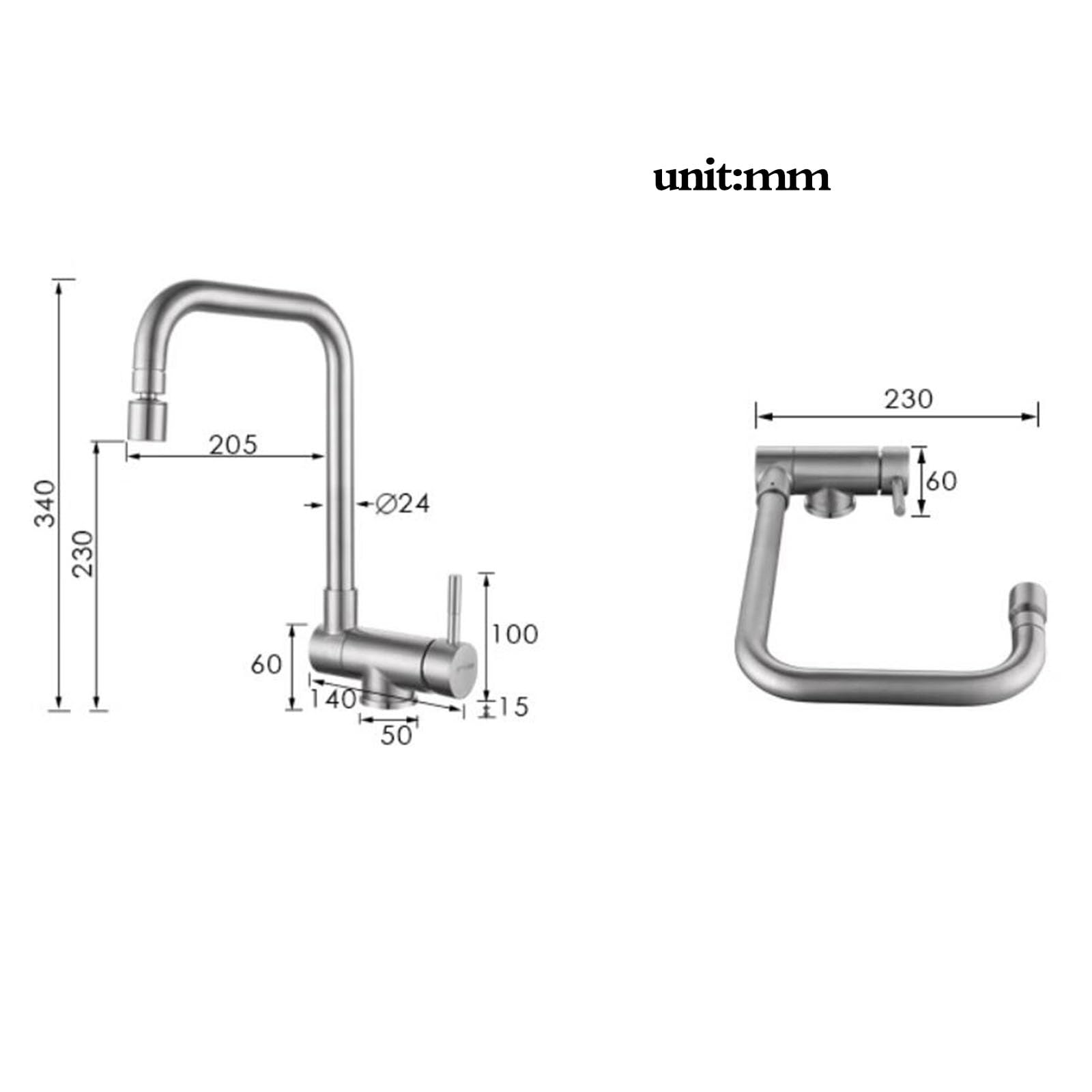 RajoNN Grifo Plegable de Acero Inoxidable para Cocina, Grifo frío y Caliente, Accesorios para Fregadero Invisibles, Grifo para el hogar, Grifo Que Ahorra Espacio, 2 Formas de descargar fregaderos de