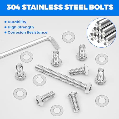 Image of 17Pcs Inner Batwing Fairing Bolts, Motorcycle Windshield Bolts 304 Stainless Steel Fairing Screws Windshield Trim Bolts Fit for Harley Touring Street Glide Electra Glide Trike Glide 1996-Later