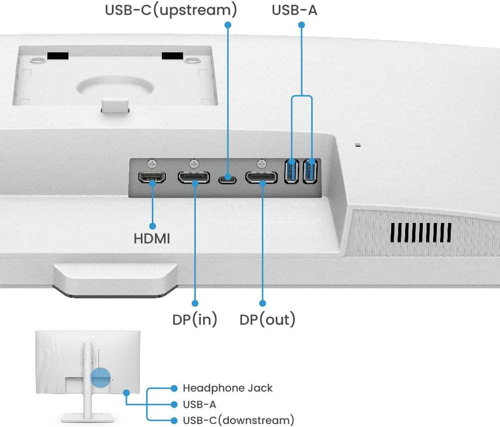 Monitor BenQ GW2790QT (27 pollici, QHD, IPS, ricarica USB-C, DP / HDMI, design ergonomico, microfono a cancellazione di rumore) Compatibile con MacBook Monitor BenQ GW2790QT (27 pollici, QHD, IPS, ricarica USB-C, DP / HDMI, design ergonomico, microfono a cancellazione di rumore) Compatibile con MacBook