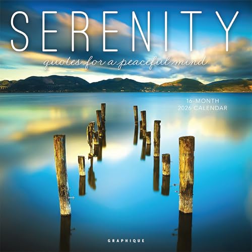 Serenity Wall Calendar 2026 12”x12” Multilingual Holidays