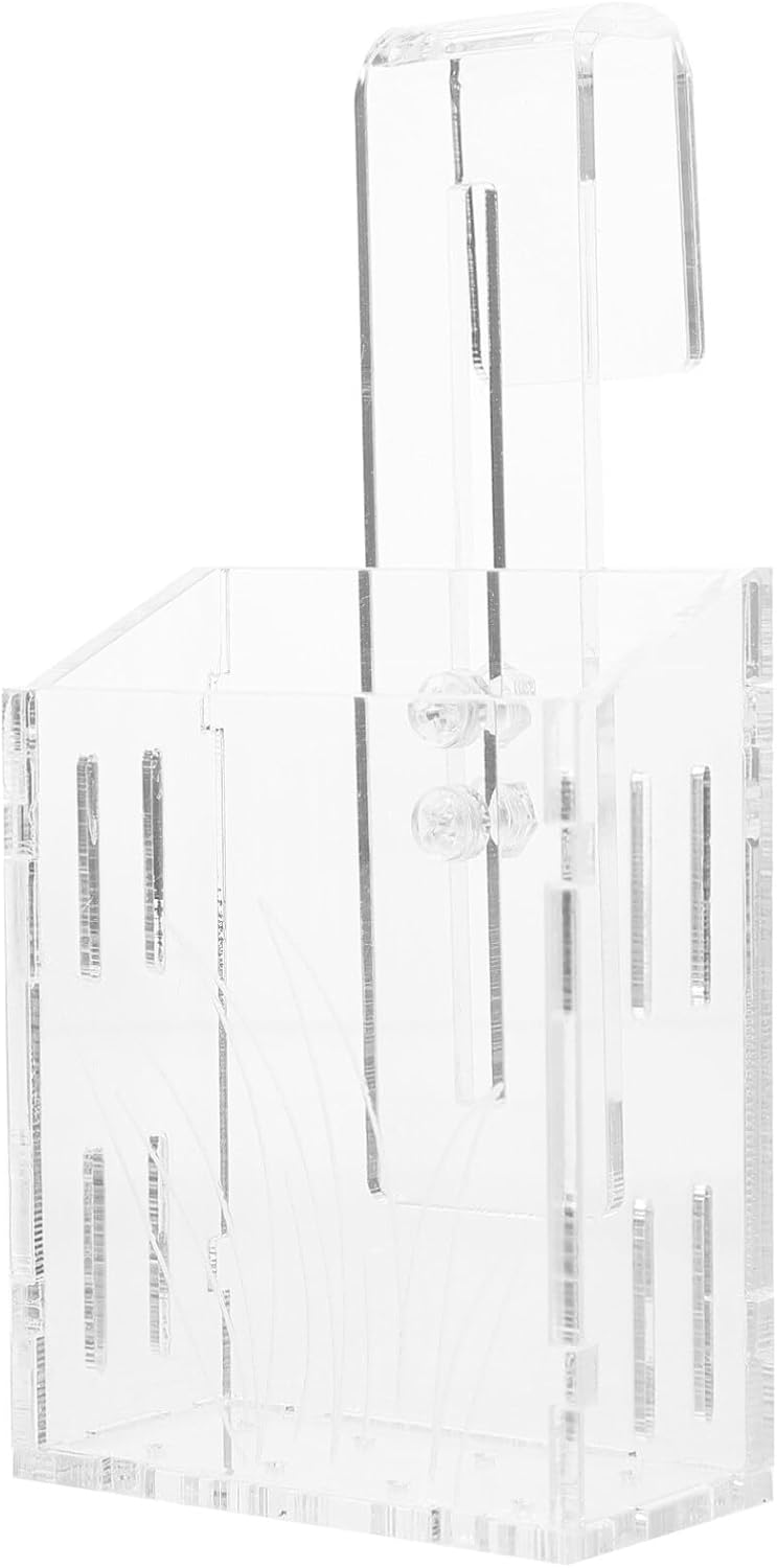 UKCOCO Small Plants Aquarium Plant Holder – Acrylic Aquarium Planter Hanging Fish Tank Water Planter, Transparent Water Plant Container for Aquarium Fish Tank Decor Potted Plants