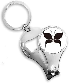 Fada borboleta preta Art Déco Presente Moda Alicate de unha Chaveiro Abridor de Garrafas Cortador