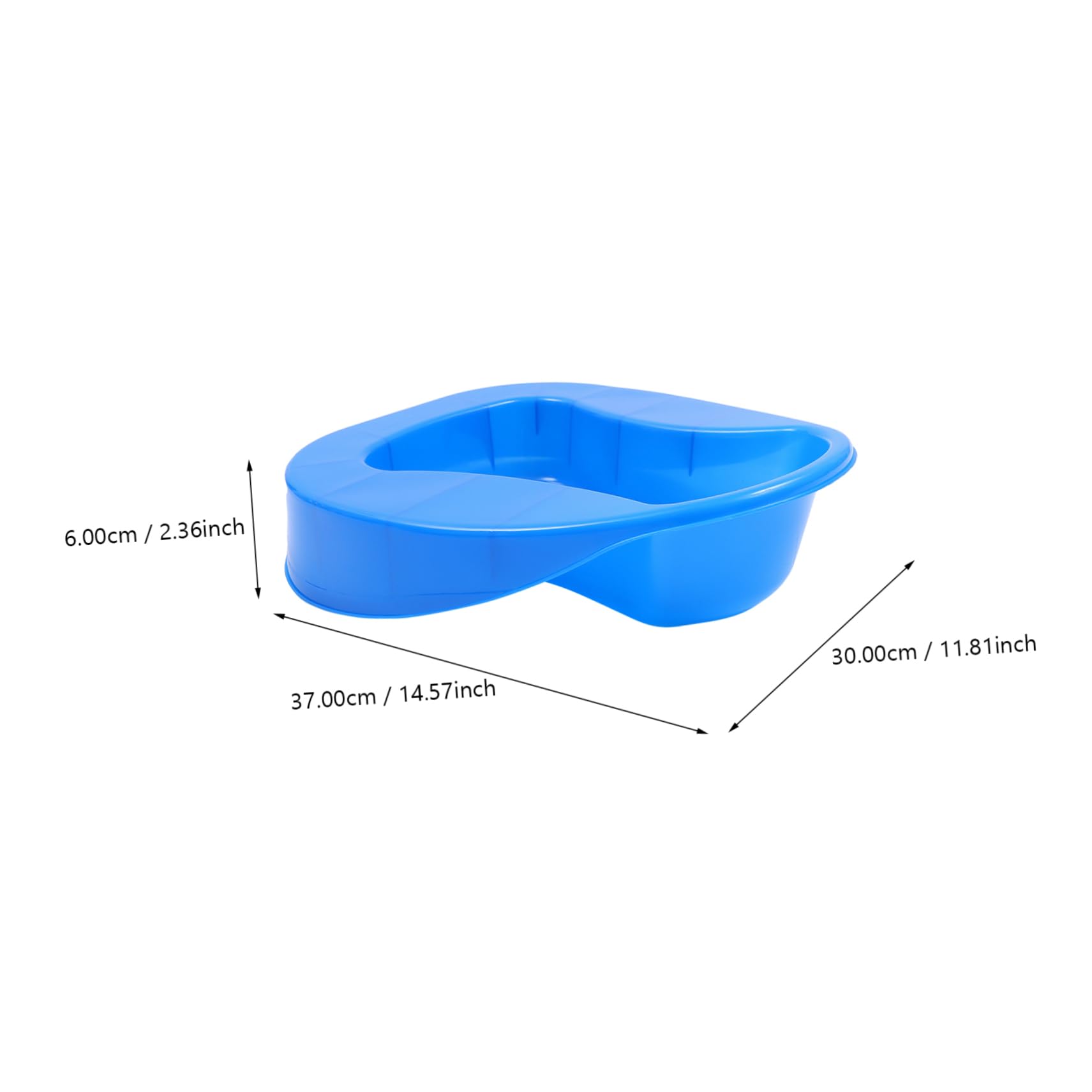 NOLITOY 1 PC Toilet Household Squatting Pan Urinal for Patient Urinal Bedpans Elderly Bed Pan Portable Bed Pan Bed Pans for Elderly Men Bedroom Urinal Bedridden Blue Plastic