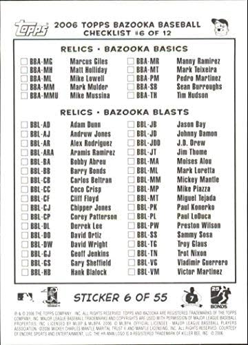 Miniatura 2 de 2006 Bazooka 4 on 1 Stickers #6 Soriano Hank Pudge Raffy MLB Baseball Trading Card