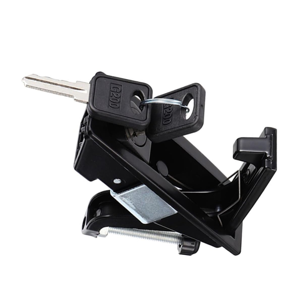 SOLUSTRE 1pc Black Key Type Industrial Cabinet Lock Compression Latch Easy Operation Sturdy Secure