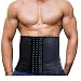 Imurz Men's Tummy Control Steel Boned Waist Trainer Workout Sport Shapewear (Black, M)