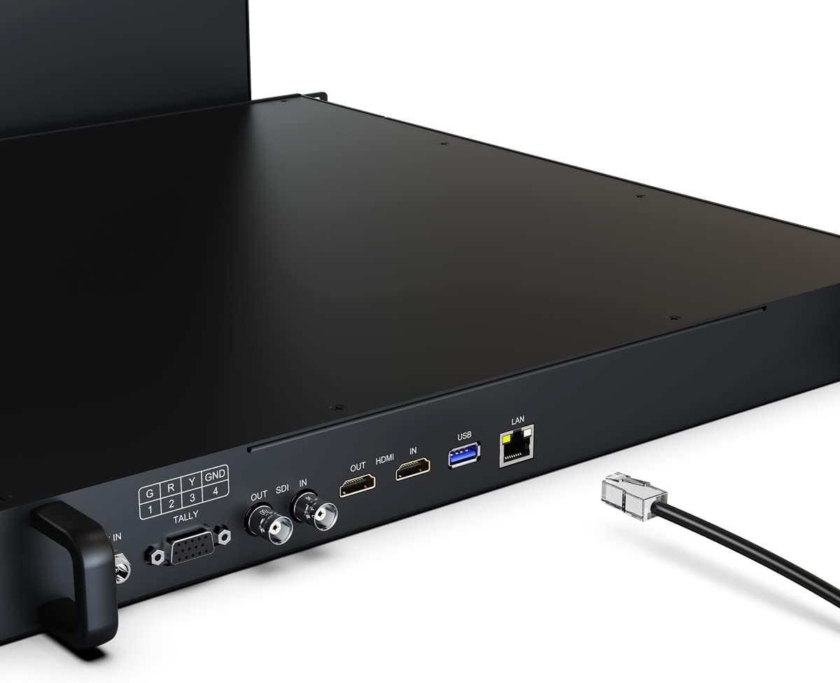 LILLIPUT RM-1731S 17.3" HDR and 3D LUTs Pullout Rackmount 3G-SDI/HDMI Monitor HDMI 2.0 In/Out, 3G-SDI In/Out