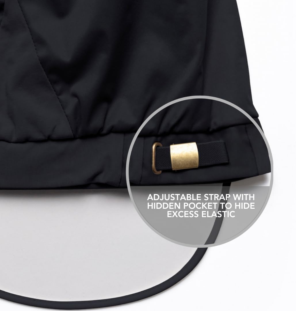 Hairbrella Satin-Lined, Waterproof Rain Hat - Image 7