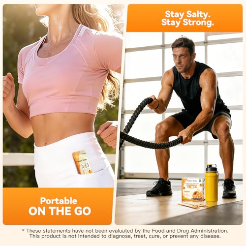 Electrolyte Supplement-1000mg Sodium with Potassium, Magnesium & B Vitamins, Zero Sugar Hydration Drink Mix for Dehydration Relief, Keto Friendly, Vegan, Gluten Free, Non-GMO, Orange Flavor(30-Count) — view 5
