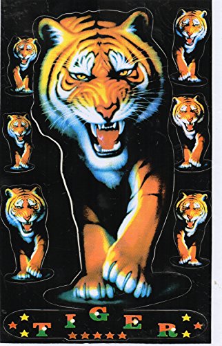 Tigre siberiana Sticker Adesivo Pellicola 1 foglio...