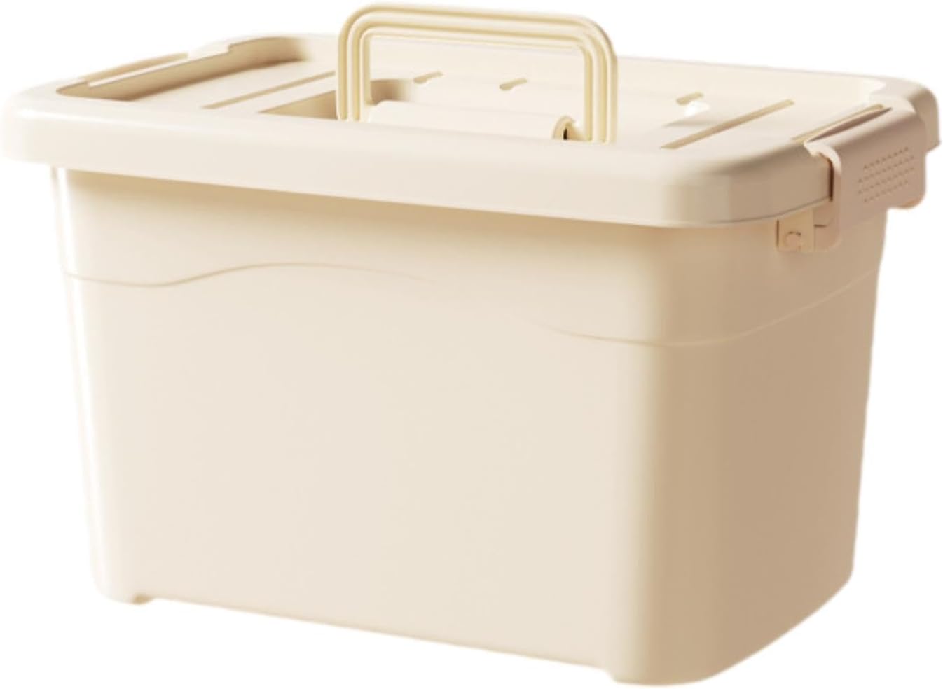 Storage Box Storage Organizer Container Case Bin with Lid and Handle for Socks Toys Makeup and Office Supplies PP with Snap Lock Suitable for, S