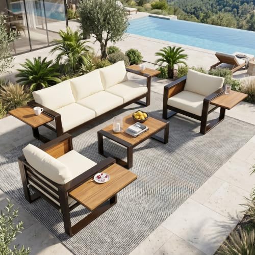 Large 4-Piece Outdoor Patio Furniture Set