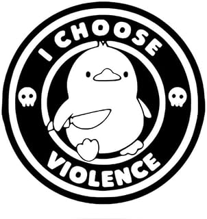 I CHOOSE VIOLENCE Pin badge for back bag bag