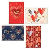Hallmark Vintage Valentines Day Cards Assortment with Archival Book Organizer Box (12 Cards and Envelopes)