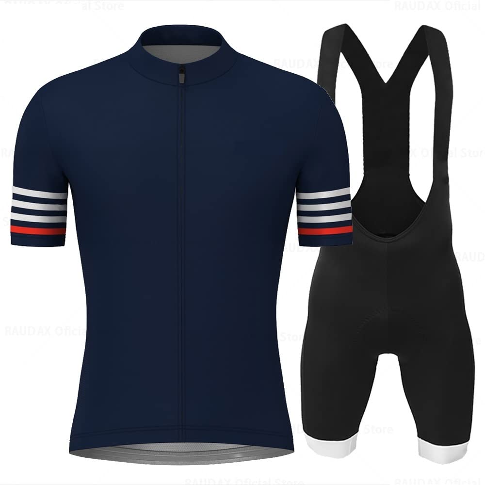 Pantaloncini da Ciclismo Maglia da Ciclismo Maglia a Maniche Corte Imposta Abbigliamento da Ciclismo Estivo Pantaloncini con Bretelle da Triathlon Camicia da Completo(Cycling set-01,S)