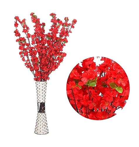 Fleurs artificielles bouquet violet et vase pour deco salon