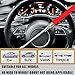 KalraMay Steering Wheel Lock Anti-Theft Device,Car Steering Wheel Lock with Adjustable Features and Safety Hammer，Suitable for All Cars