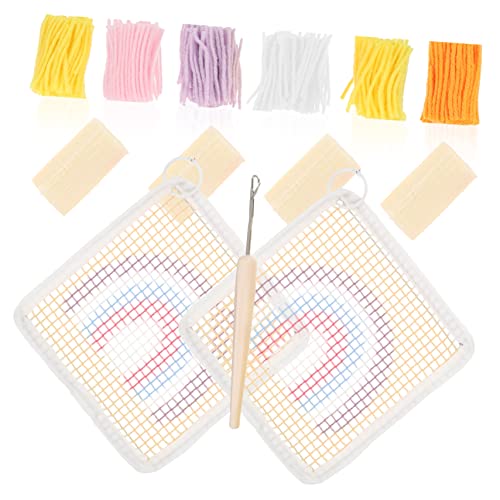 NUOBESTY Latch Hook Supplies nakış seti malzeme seti, ev dekorasyonu için üretim malzemesi