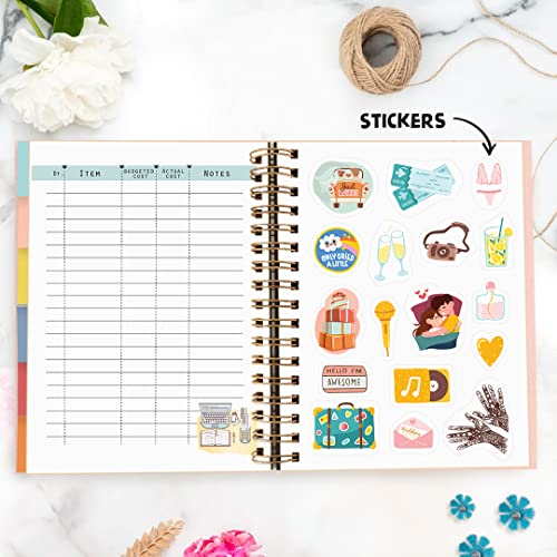 Image of Wedding Planner - Classy Sassy Bougie | Undated Bridal Planning Diary Organizer | Organizing Your Dream Wedding | By The June shop | Bringing Dream Weddings to Life