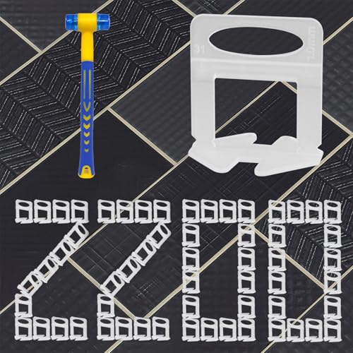 2200 Clips Niveladores De Azulejos 1mm 1 32 , Para La Instalación De Cerámica Y Piedra Natural Kit De Nivelación Diy Para Una Alineación Perfecta 1 Mm, 2200 Unidades