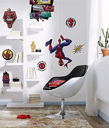 Stickers muraux de Komar - Marvel Spider-Man Web Head - pièces