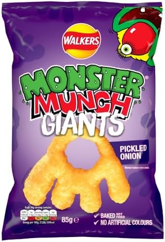 Walkers Monster Munch Giants, Pickled Onion, 85g