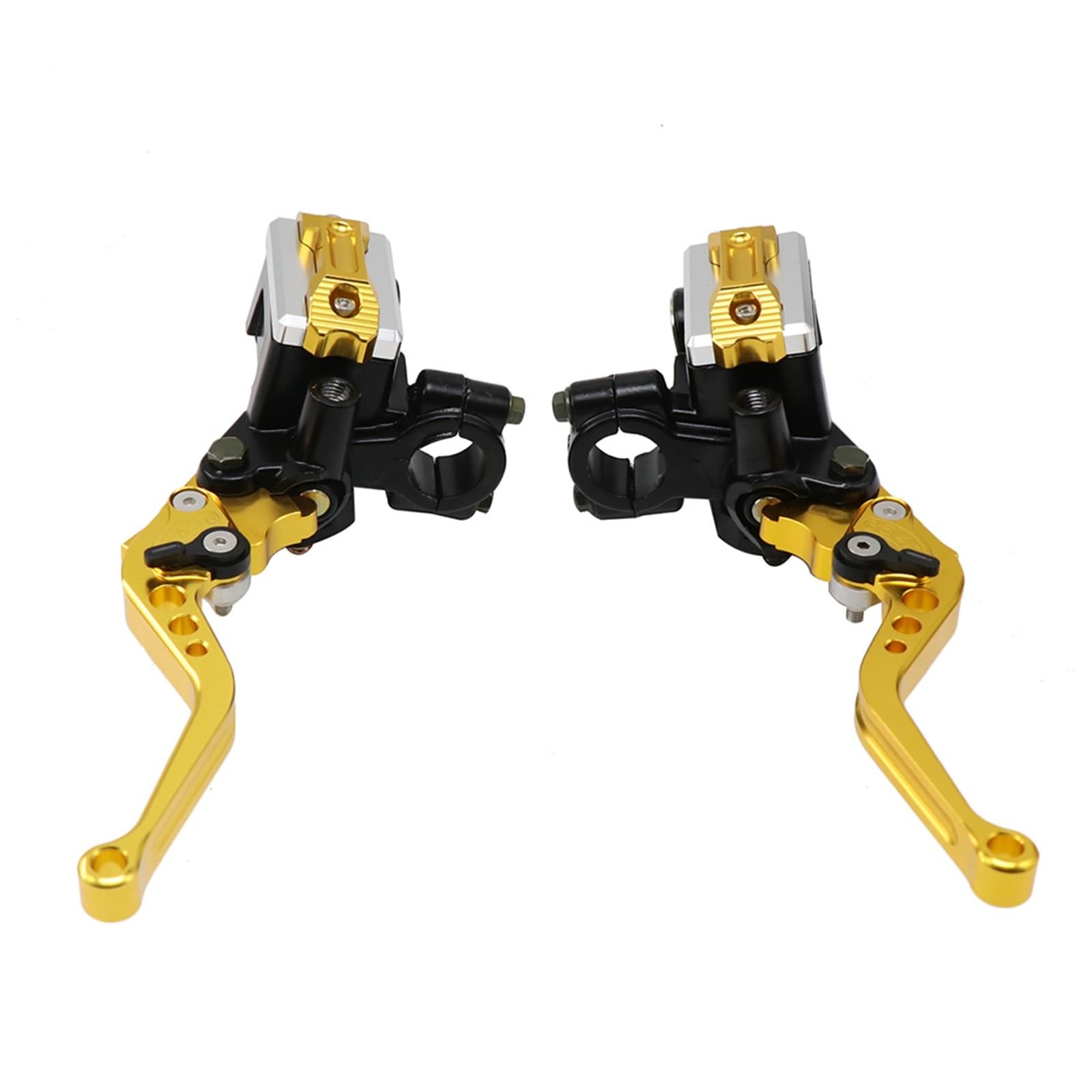 Iukmr Set G Motorcycle Clutch Brake Lever Brake Clutch Pump Master Cylinder Motorcycle Lever Handlebar Hydraulic 22Mm(Set G)