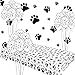 48 Décors de Fête à Thème Patte de Chiot Inclure 2 Nappe de Table Plastique Patte de Chiot, 20 Ballons en Latex Imprimé Patte de Chiot 12 Pouces, 4 Rubans et 22 Autocollants Patte de Chiot
