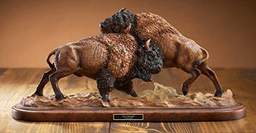 Escultura Bisonte Wild Wings Test of Strength miniatura 1