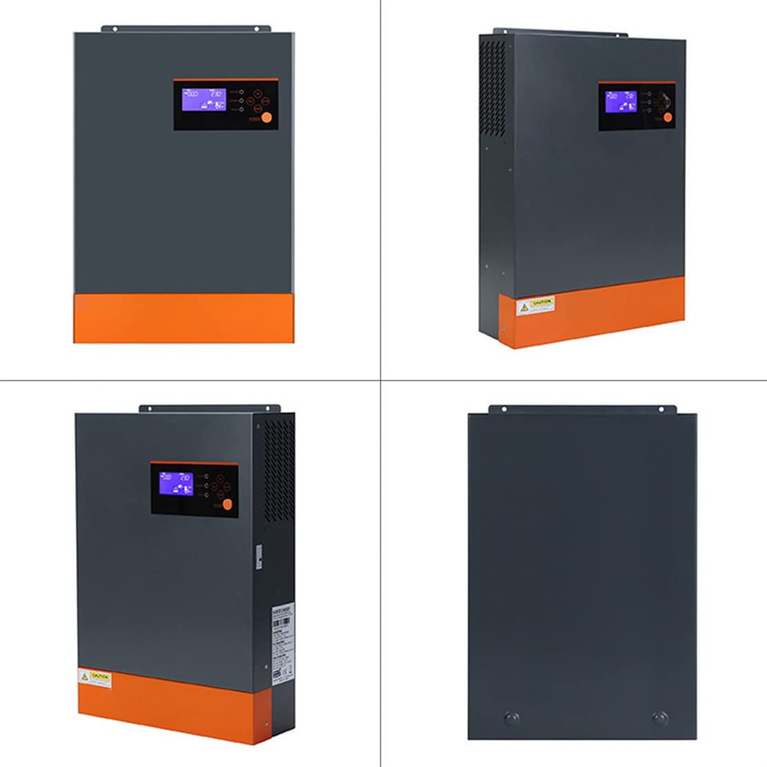 Hybrydowy inwerter solarny 5500 W, inwerter off-grid Hybrydowy inwerter sinusoidalny 48 V DC do 230 V AC, ładowarka 80 A Maks. wejście PV 500 V DC, inwerter wysokiej częstotliwości, przetwornica DC