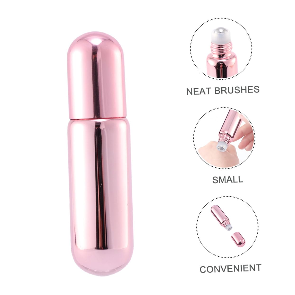 Healeved 3 Set Di Flaconi Roll-on Da Viaggio Da 5 Ml Con Chiusura Ermetica Flaconi Di Profumo E 12 Pezzi*3