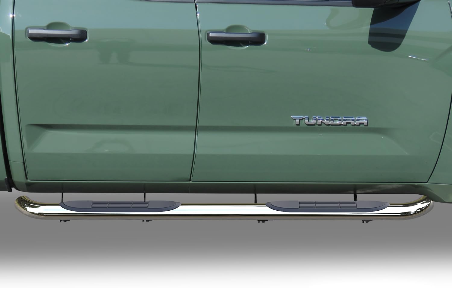 Side Steps Running Boards Compatible with 2022-2025 Toyota Tundra Double Cab, 3” Stainless Steel Step Rails Side Bars Tundra Off Road Nerf Bars