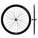 Superteam 50mm Clincher Wheelset 700c 23mm Width Cycling Racing Road Carbon Wheel Decal (Black Decal)