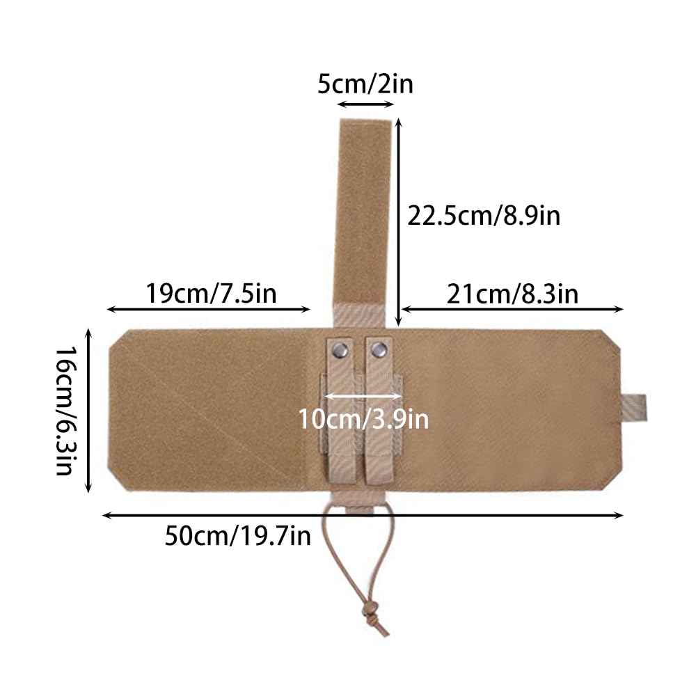 Bolsa táctica for botellas, funda aislante ajustable for hervidor(Khaki)
