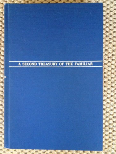 A Second Treasury of the Familiar B000L2LQLY Book Cover