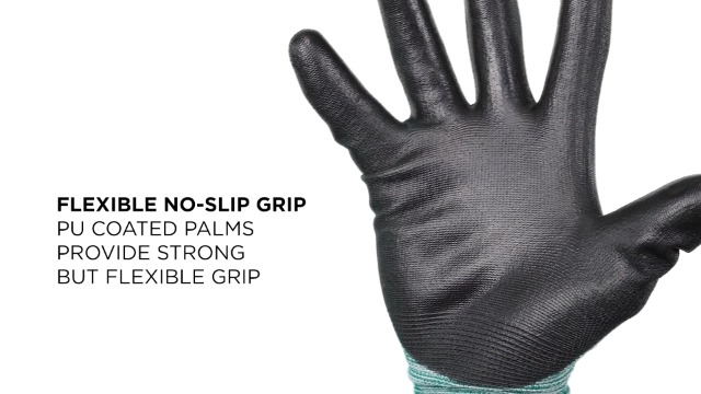 Ergodyne ProFlex 7002-ECO Work Glove, Recycled PU Coated Palms