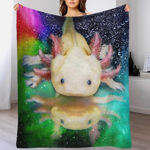 Couverture microfibre axolotl plaid chaud lavable en machine - 4