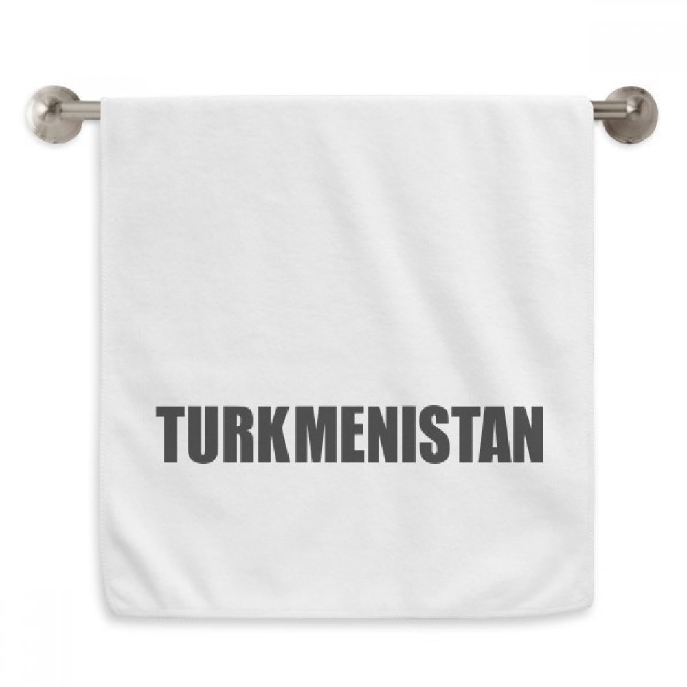 Serviette Turkménistan blanche 13x29 pouces en coton moelleux