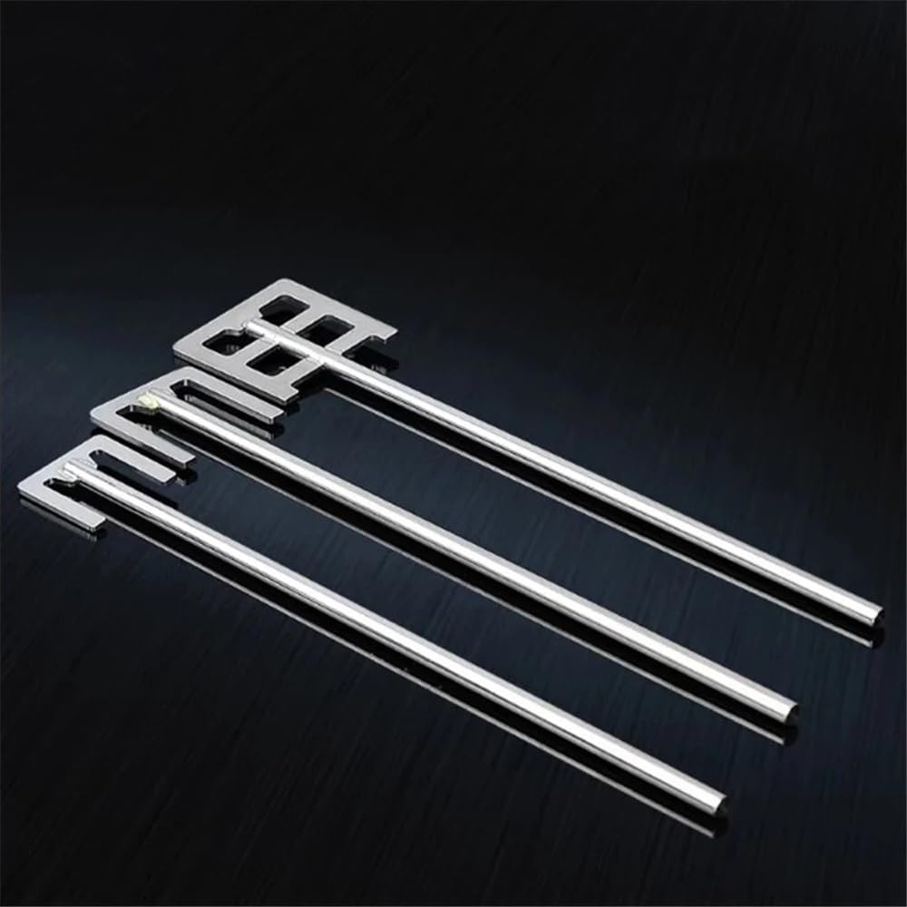 1x 304 roestvrijstalen roerblad met bladbreedte van 40 mm tot 120 mm