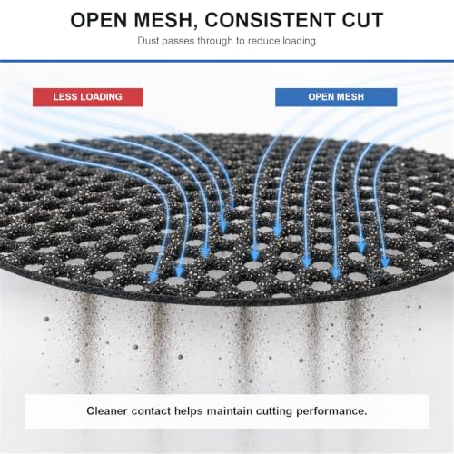 Image of 17 Inch Sanding Screen Discs, 60 Grit for Heavy Stripping, 10 Pack | Double-sided silicon carbide open mesh for coating and wax removal; wet or dry use with compatible 17 in floor machines