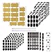 GIHENHAO Etiquetas de pizarra-424pcs Pegatina Reutilizable+2 Marcador de Tiza,Pegatinas de pizarra para tarros de cristal,Cocina, despensa, hogar y Oficina